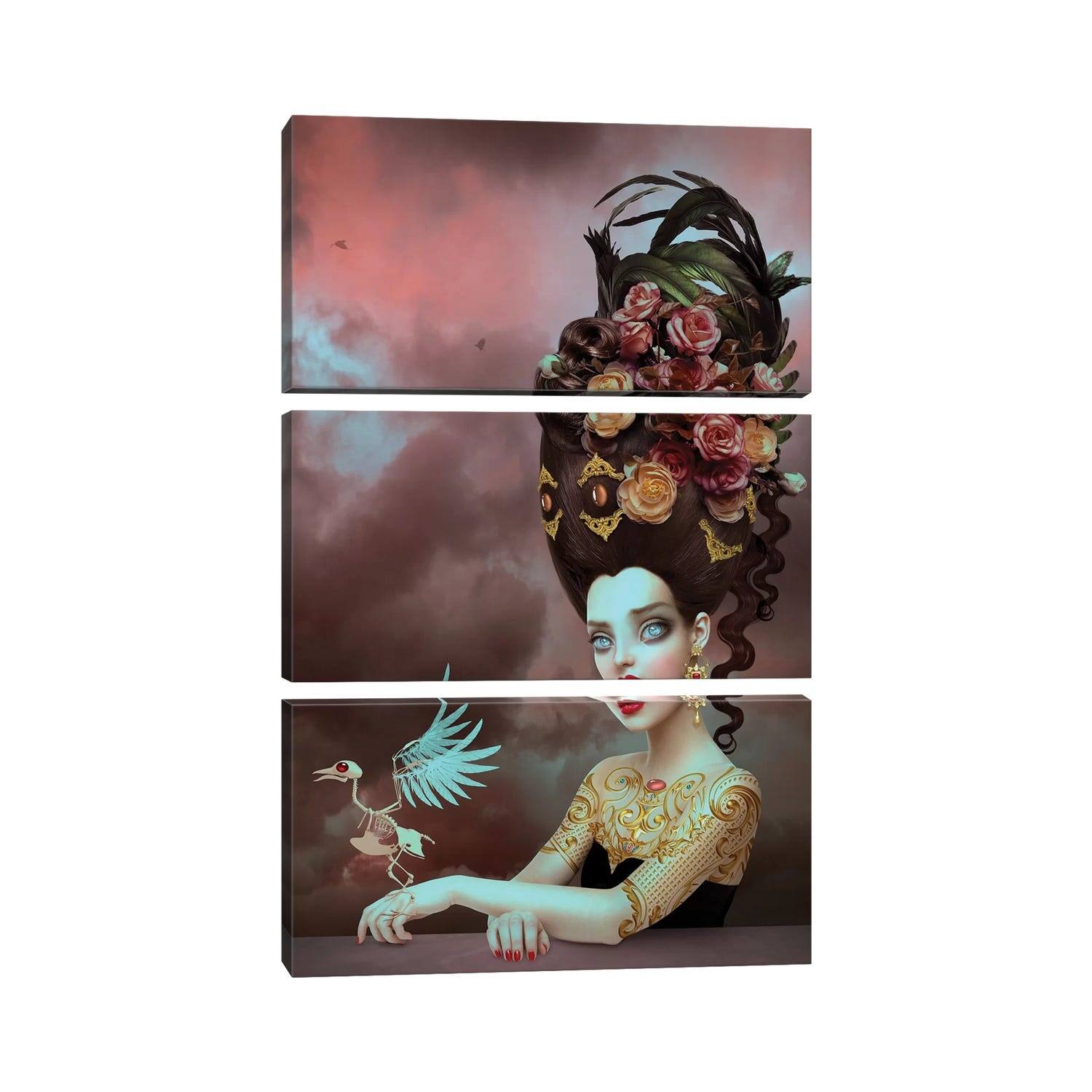 iCanvas "Solace" by Natalie Shau 3Piece Canvas Wall Art Set Bed Bath